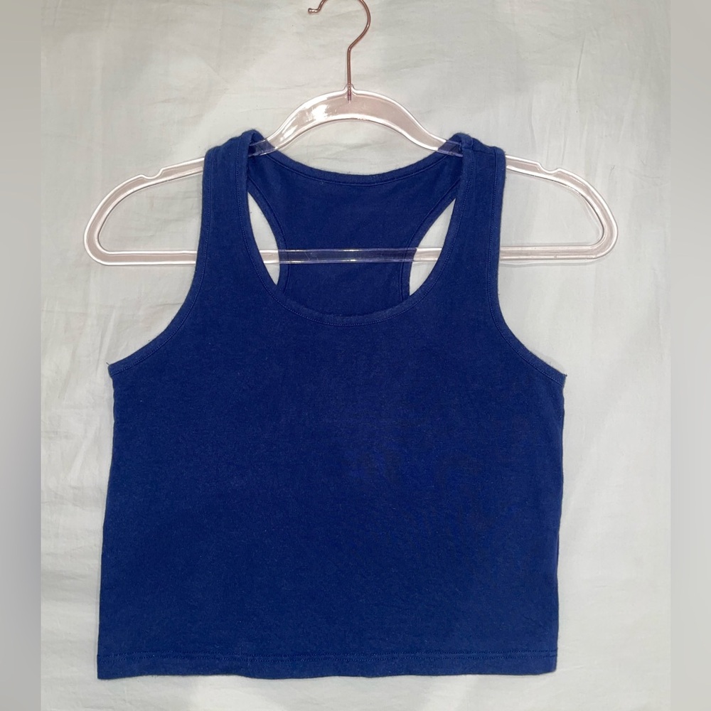 Cropped Racerback Tank Top - Size M - Picture 2 of 6